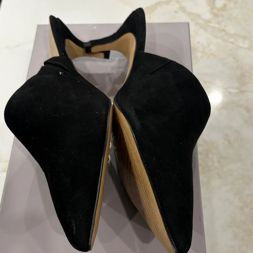 Botkier Black Suede Mules 2 1/2 inch heel - Picture 10 of 10